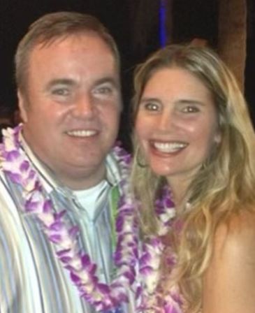 Jessica Kress with her husband Mike McCarthy